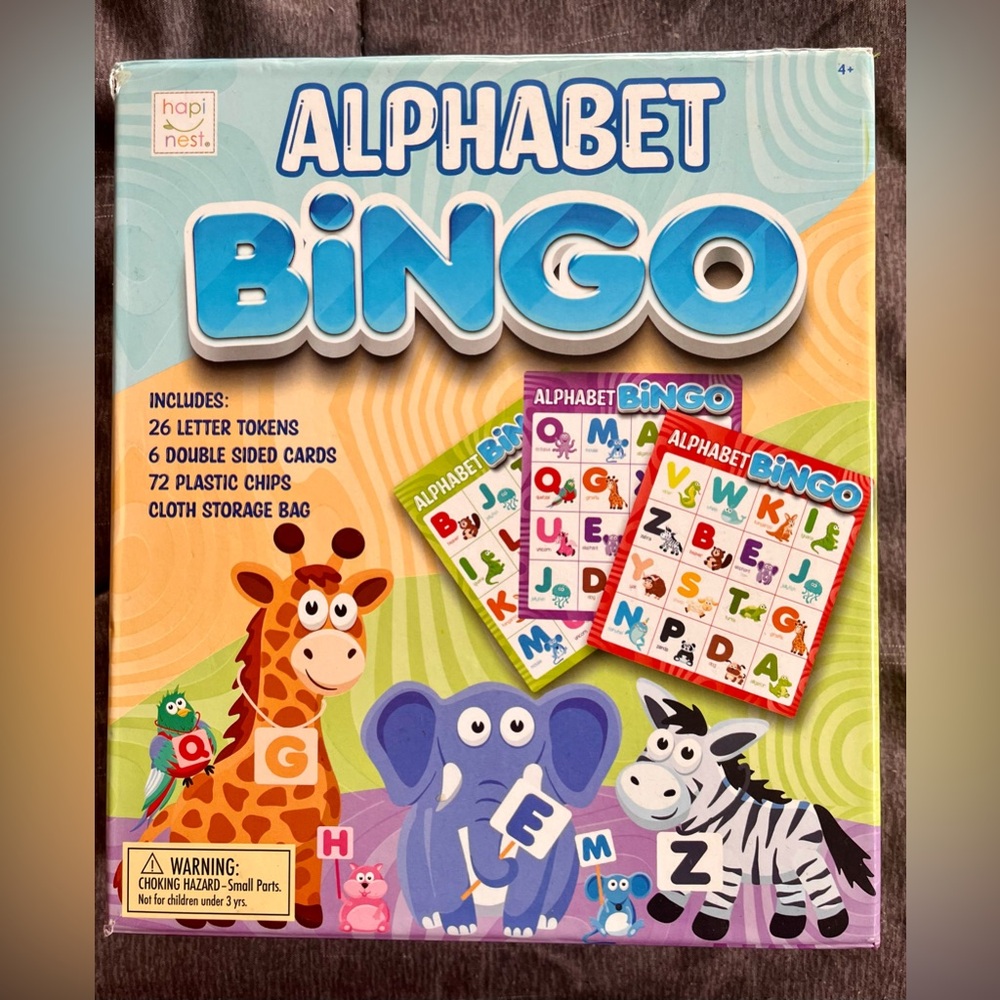 Alphabet Bingo Game for Kids - Multicolor